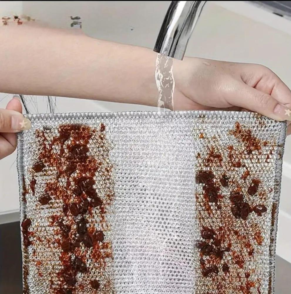 10-Pack Non-Scratchable Dishwashing Crags & sponge cleaning Cloths – Durable, Washable & Reusable Towels