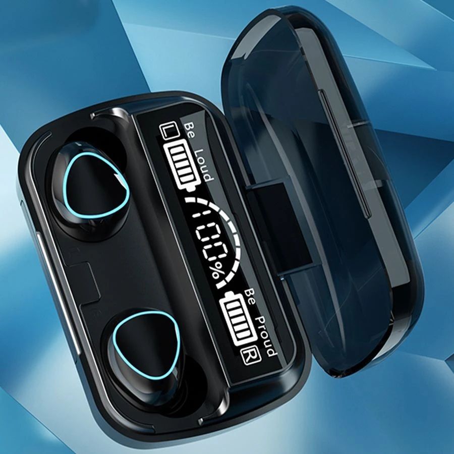 Wireless M10 TWS Headphones –touch control, Bluetooth 5.1, Waterproof, 9D HiFi Earbuds