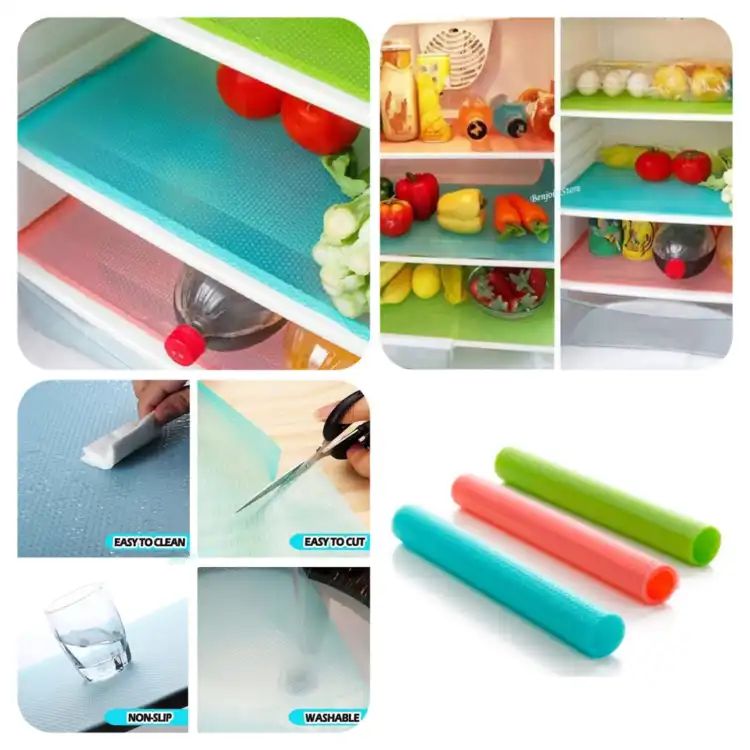“Washable Fridge Mats – Waterproof Shelf, Cabinet & Drawer Liners”